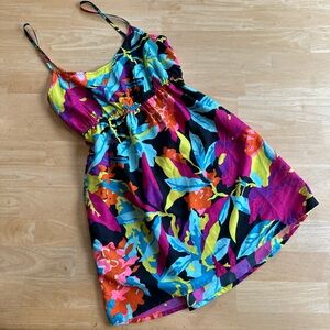 Vibrant Floral Mini Dress Medium